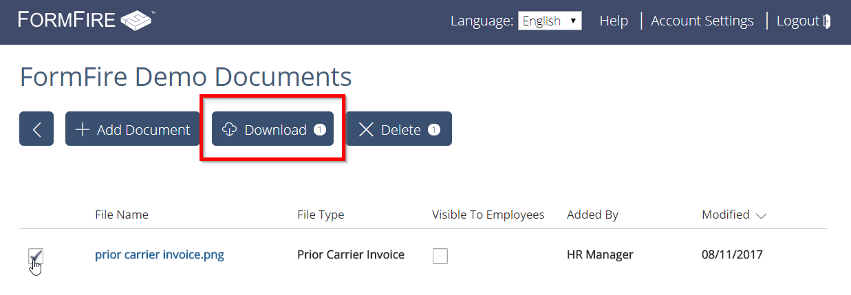 How to Use the Document Center as an HR Manager – FormFire Help