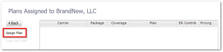 Screenshot showing how to assign a plan