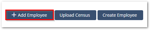 Screenshot showing the Add Employee button