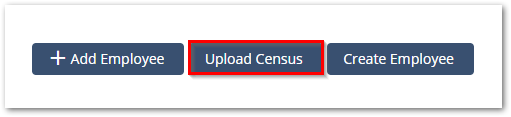 Screenshot highlighting the Upload Census button