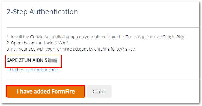 How to enable 2-factor authentication with Google Authenticator – How may  we help you?